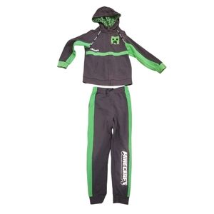Kids Minecraft Hoodie & Sweatpants sz 7/8